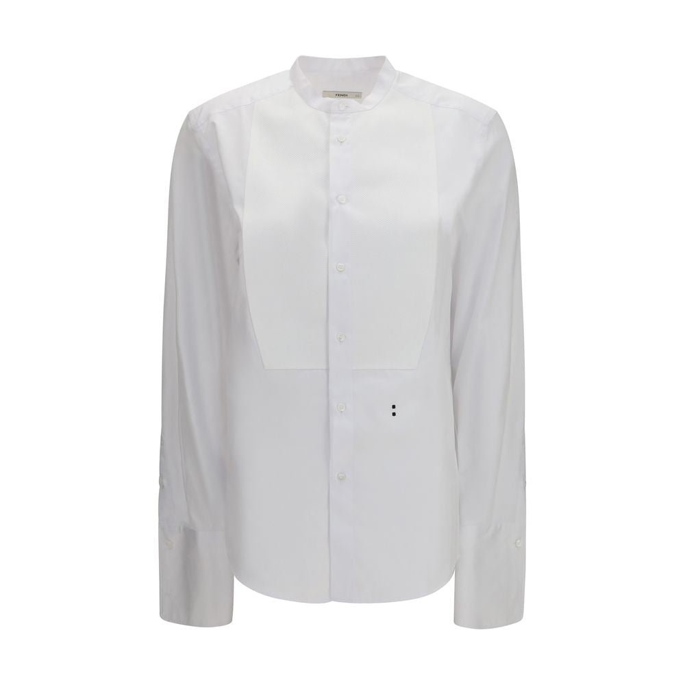 Chemise habillée Fendi en coton blanc