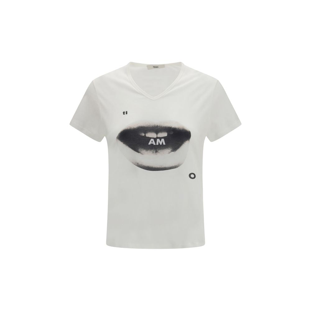 T-shirt Fendi en coton blanc