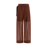 Pantalon décontracté Brunello Cucinelli en coton marron