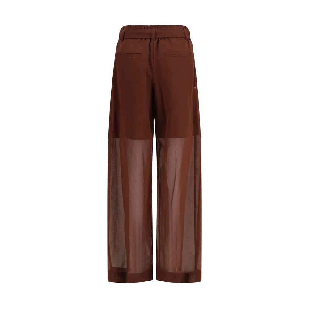 Pantalon décontracté Brunello Cucinelli en coton marron