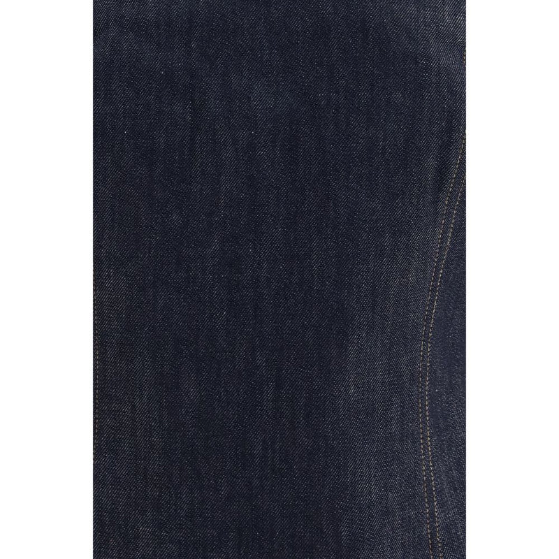 Brunello Cucinelli Blue Cotton Bodysuit