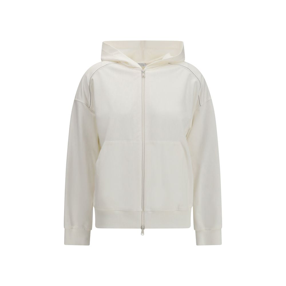 Sweat-shirt Brunello Cucinelli en coton blanc