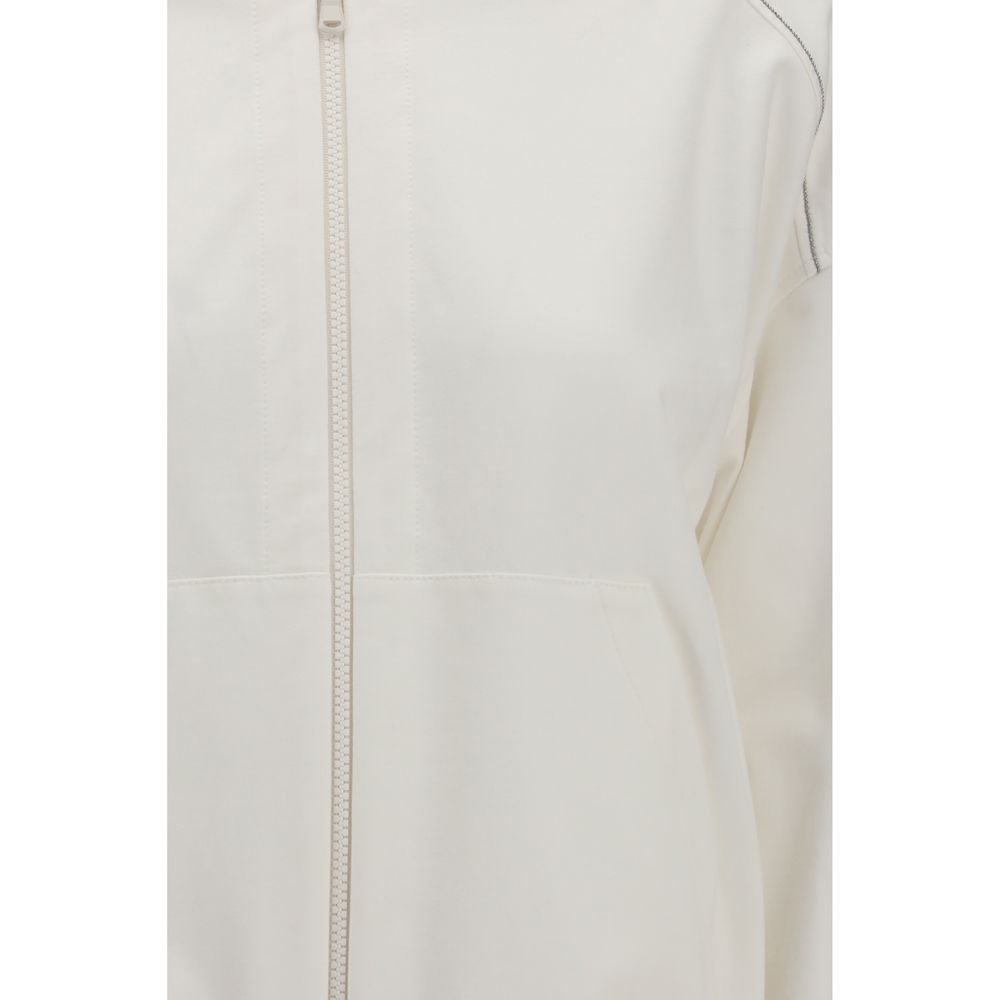 Sweat-shirt Brunello Cucinelli en coton blanc