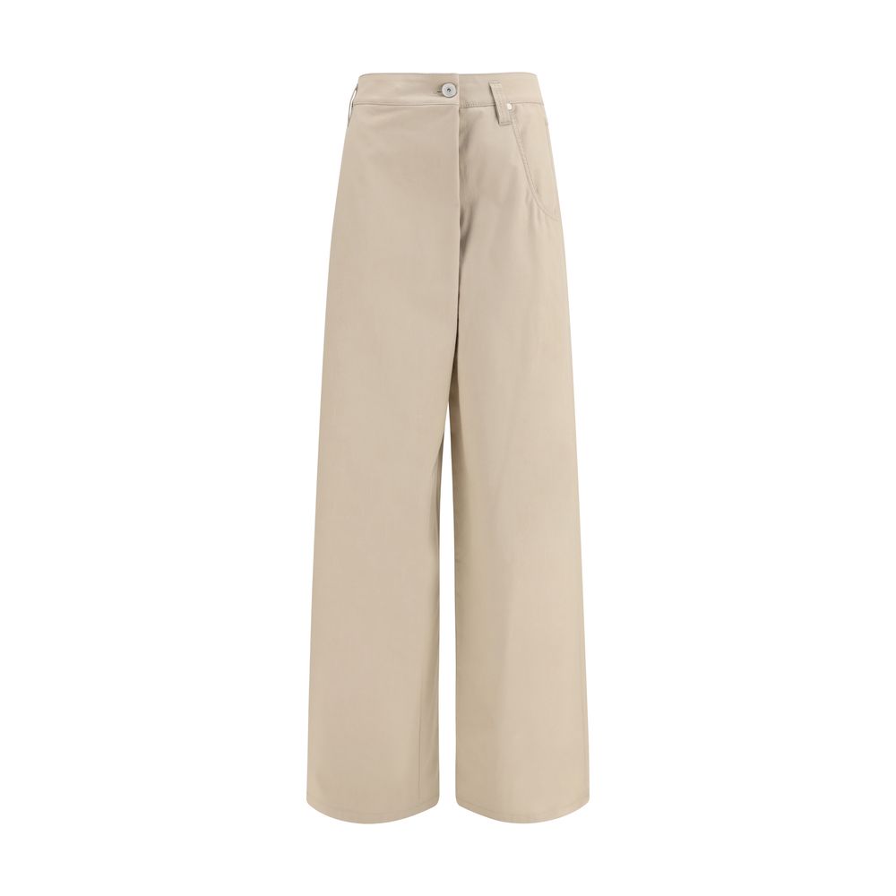 Brunello Cucinelli Pantalon décontracté en coton beige