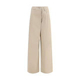 Brunello Cucinelli Pantalon décontracté en coton beige