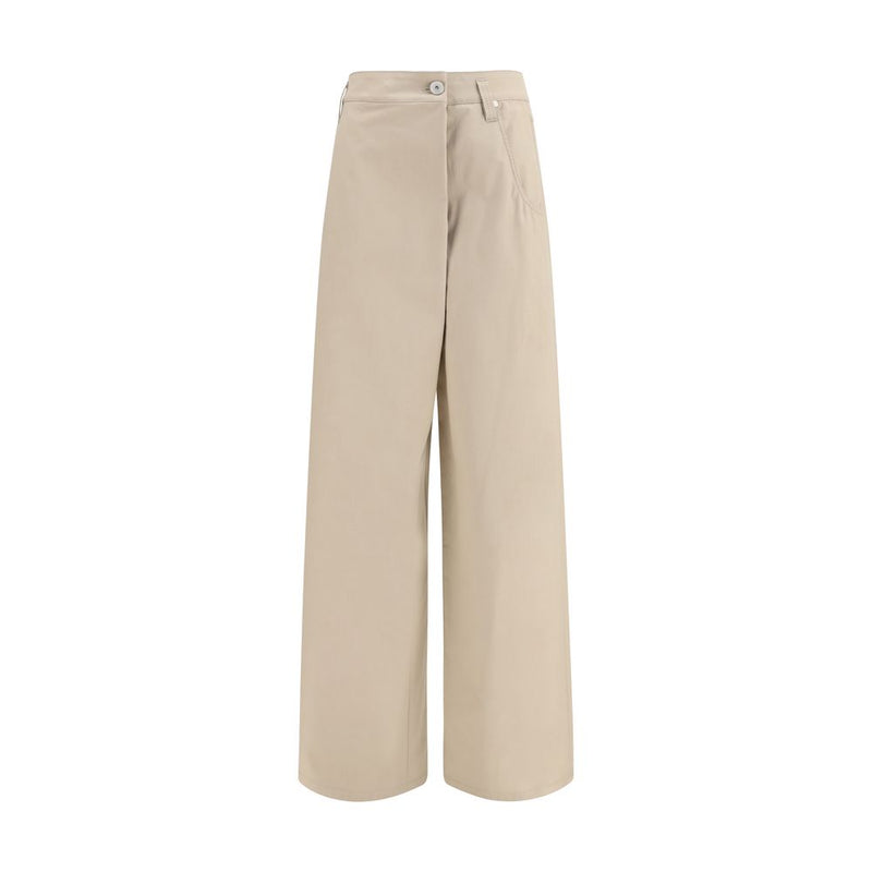 Brunello Cucinelli Beige Cotton Casual Pants