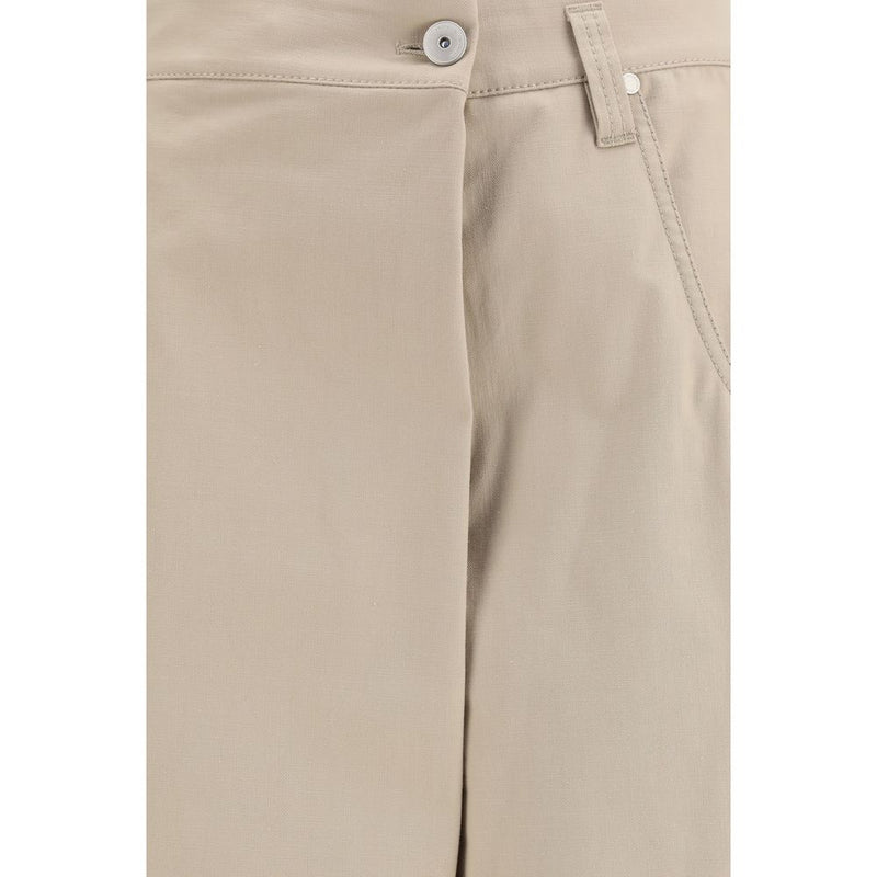 Brunello Cucinelli Beige Cotton Casual Pants