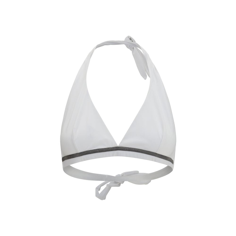 Brunello Cucinelli Bikini blanc en polyamide
