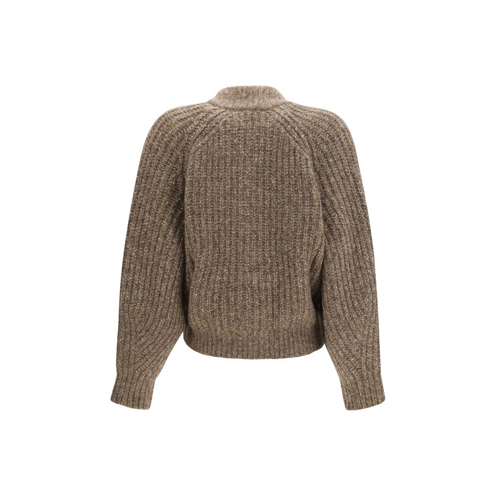 Brunello Cucinelli Cardigan en Cachemire Marron