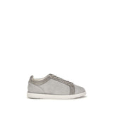 Brunello Cucinelli Baskets basses en suède gris