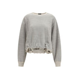 R13 Gray Cotton Sweatshirt