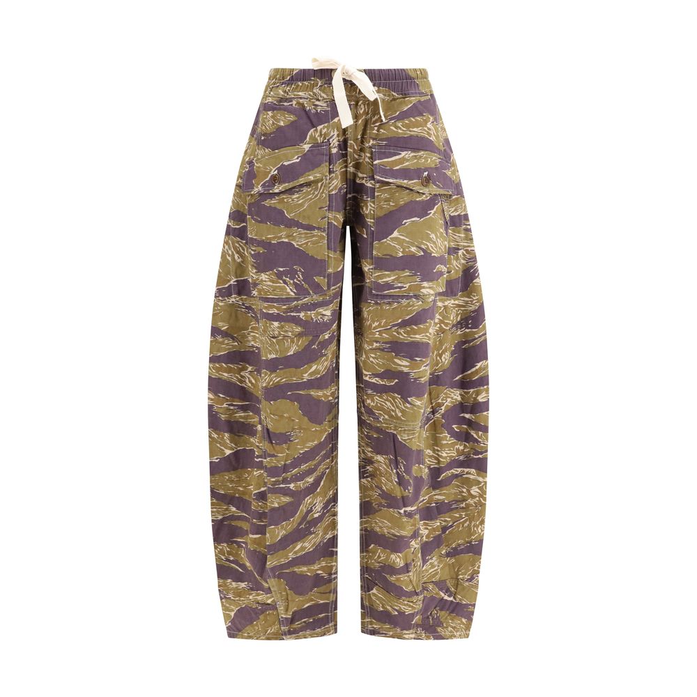 Pantalon décontracté en coton multicolore R13