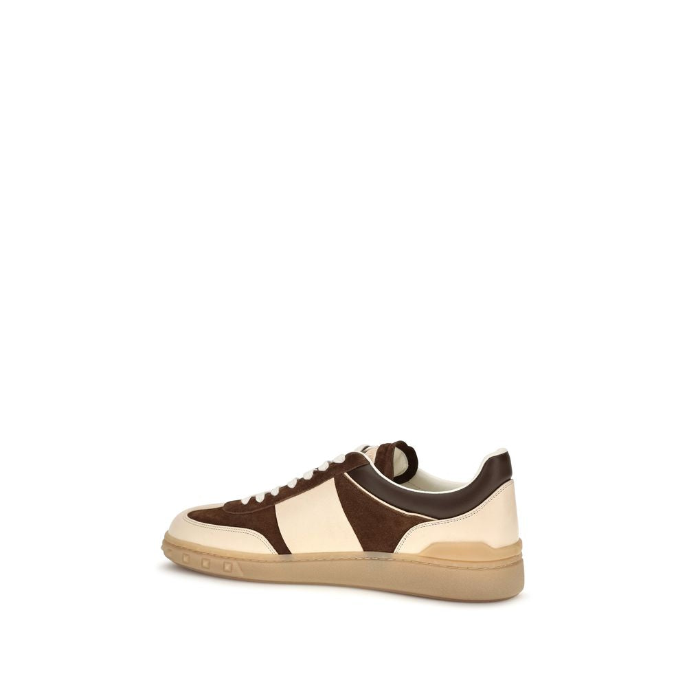 Baskets de sport Valentino Garavani en cuir suédé marron