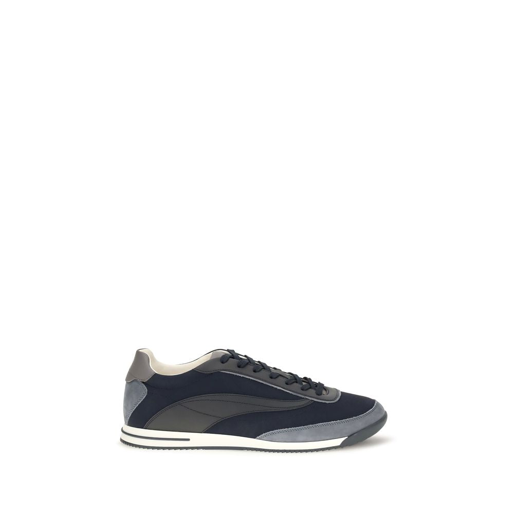 Baskets athlétiques Brunello Cucinelli en daim bleu