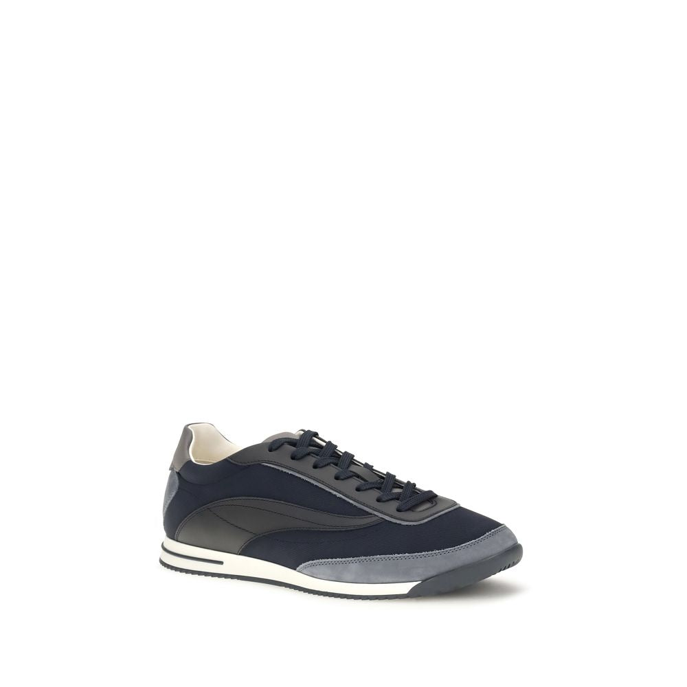 Baskets athlétiques Brunello Cucinelli en daim bleu