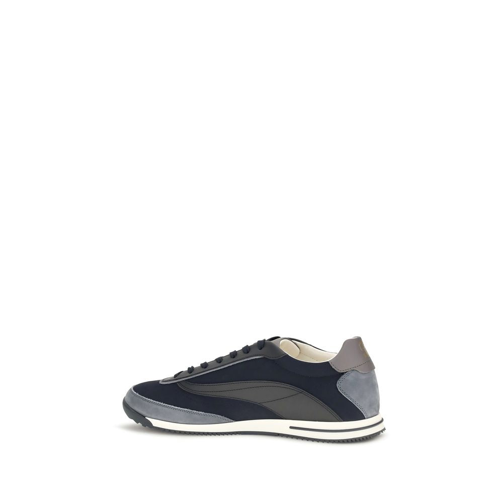 Baskets athlétiques Brunello Cucinelli en daim bleu