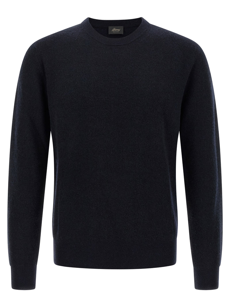 Brioni Blue Cashmere Cardigan
