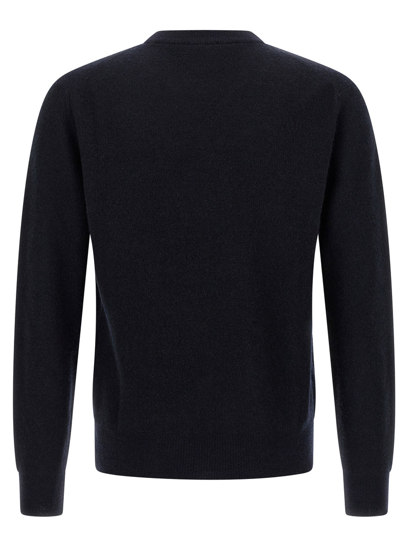Brioni Blue Cashmere Cardigan