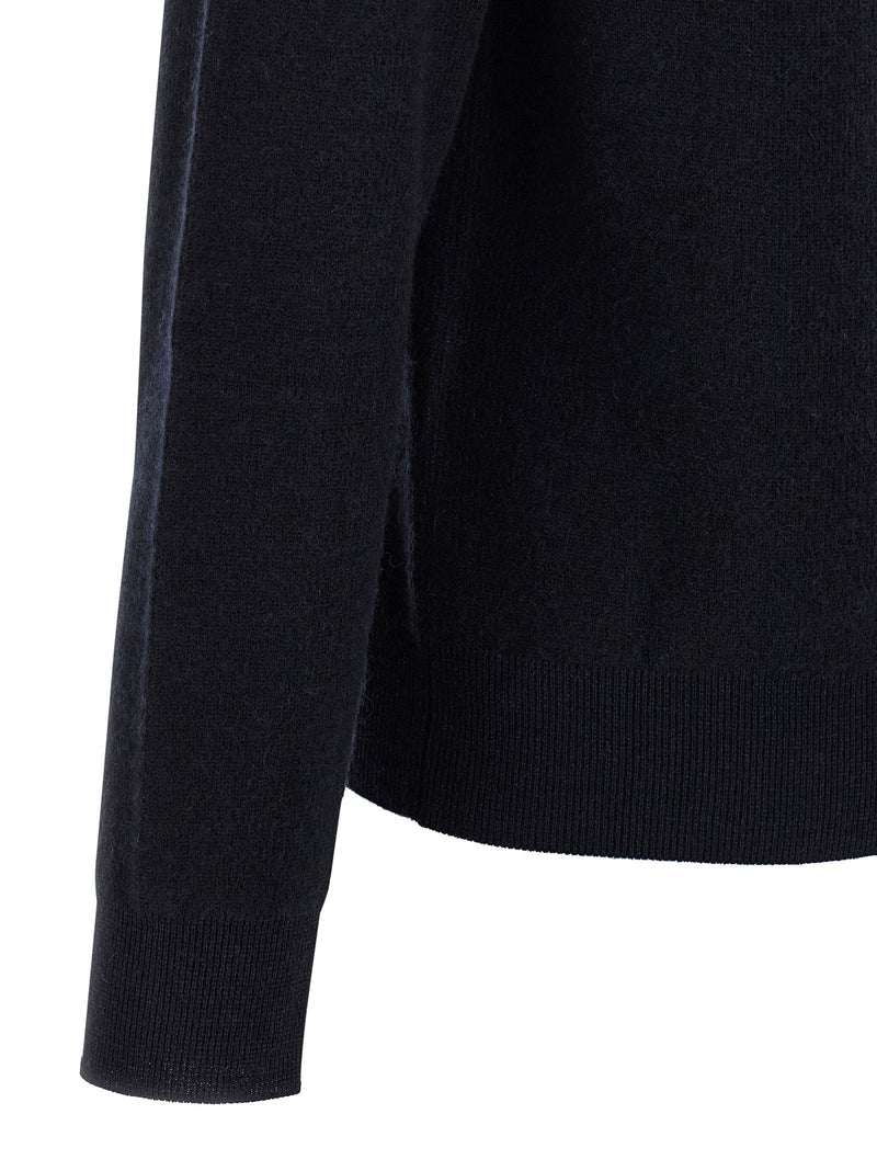 Brioni Blue Cashmere Cardigan