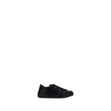 Baskets Athlétiques Valentino Garavani en Cuir de Veau Noir Bos Taurus