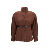 Gilet Brunello Cucinelli en laine marron Oves Aries