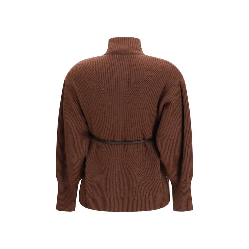 Brunello Cucinelli Brown Wool Oves Aries Cardigan
