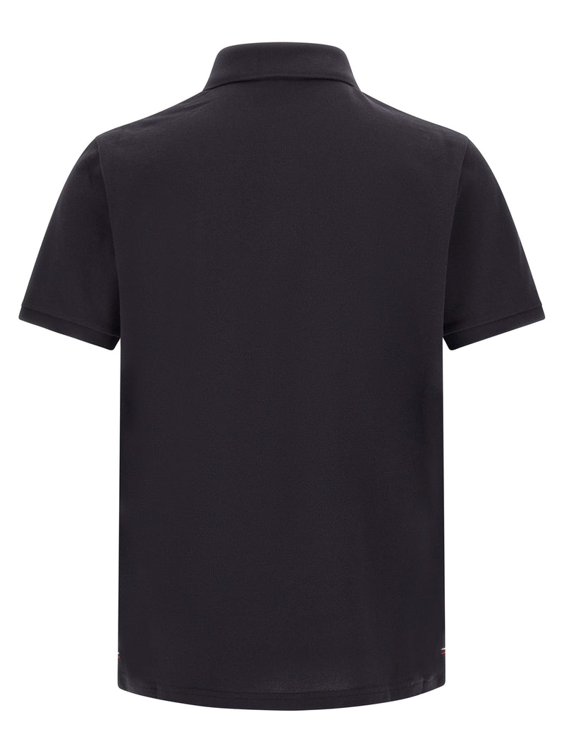Moncler Blue Cotton Polo Shirt