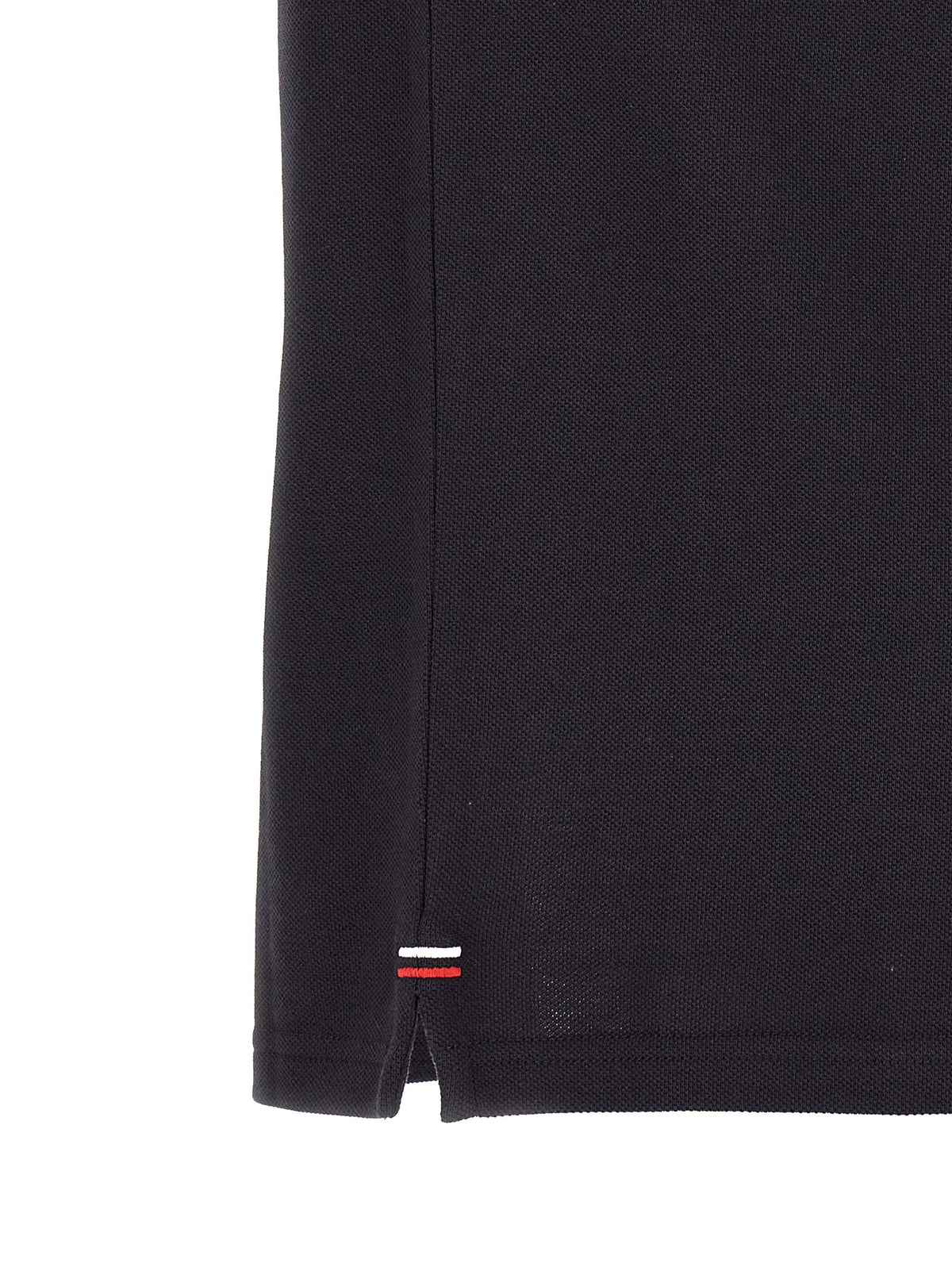 Polo Moncler en coton bleu