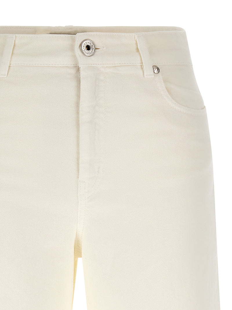 Max Mara White Cotton Casual Pants