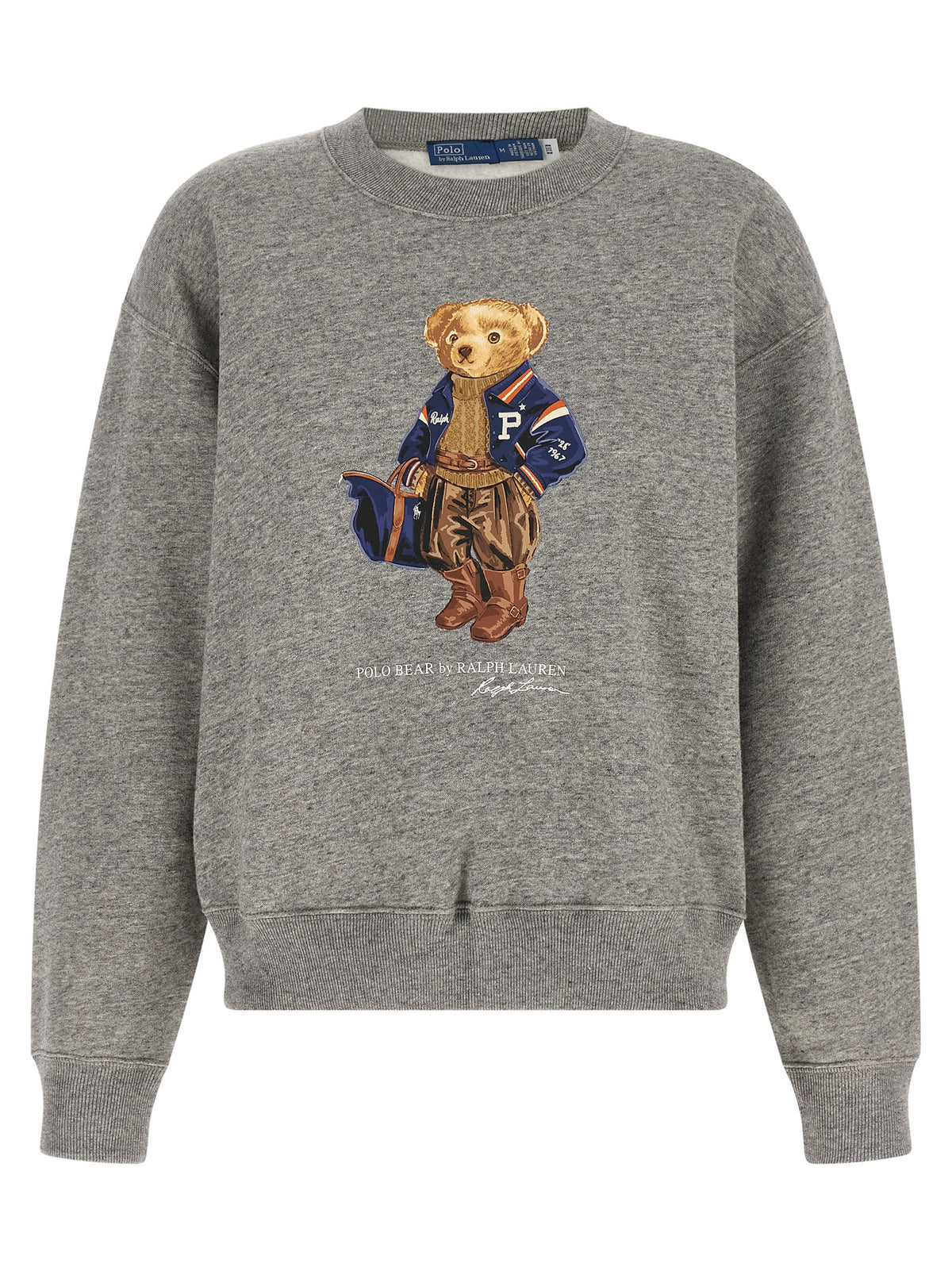 Sweat-shirt en coton gris Polo Ralph Lauren
