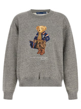 Sweat-shirt en coton gris Polo Ralph Lauren