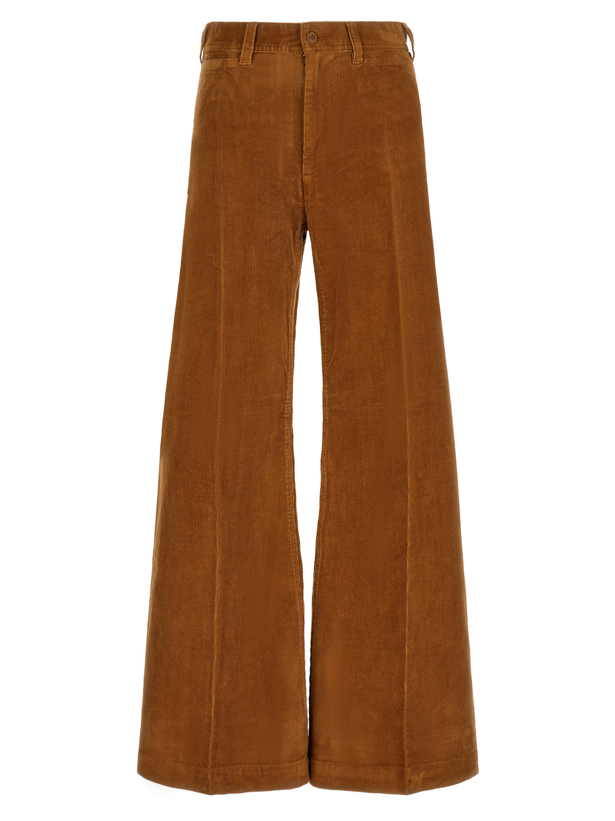 Pantalon évasé en coton marron Polo Ralph Lauren