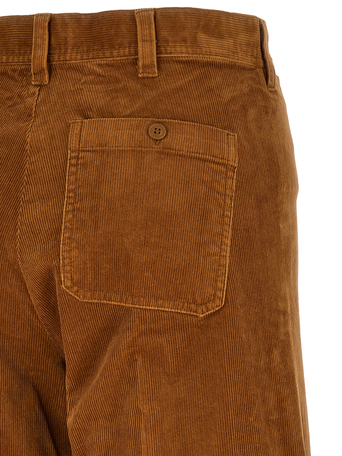 Pantalon évasé en coton marron Polo Ralph Lauren