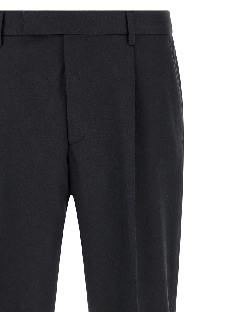 ZEGNA Blue Cotton Dress Pants