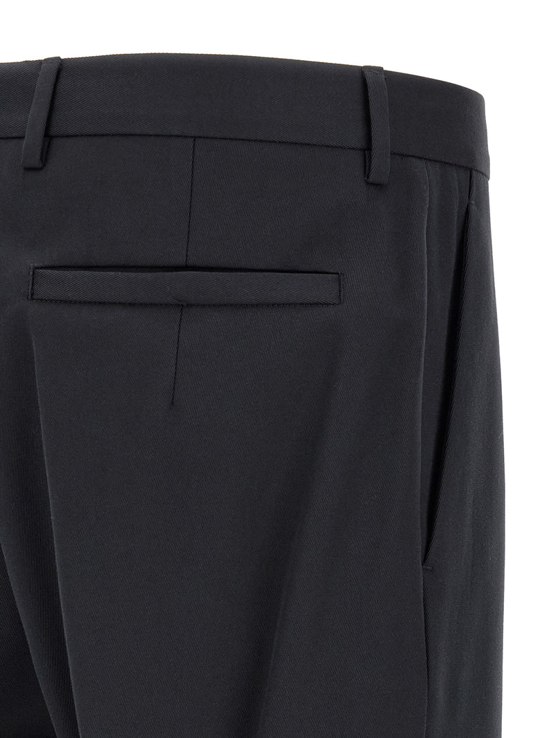 ZEGNA Blue Cotton Dress Pants