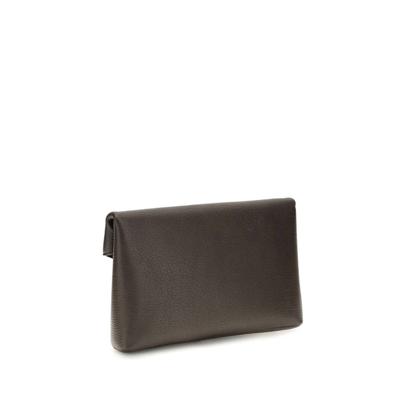 Saint Laurent Brown Lamb Ovis Aries Aries Wallet