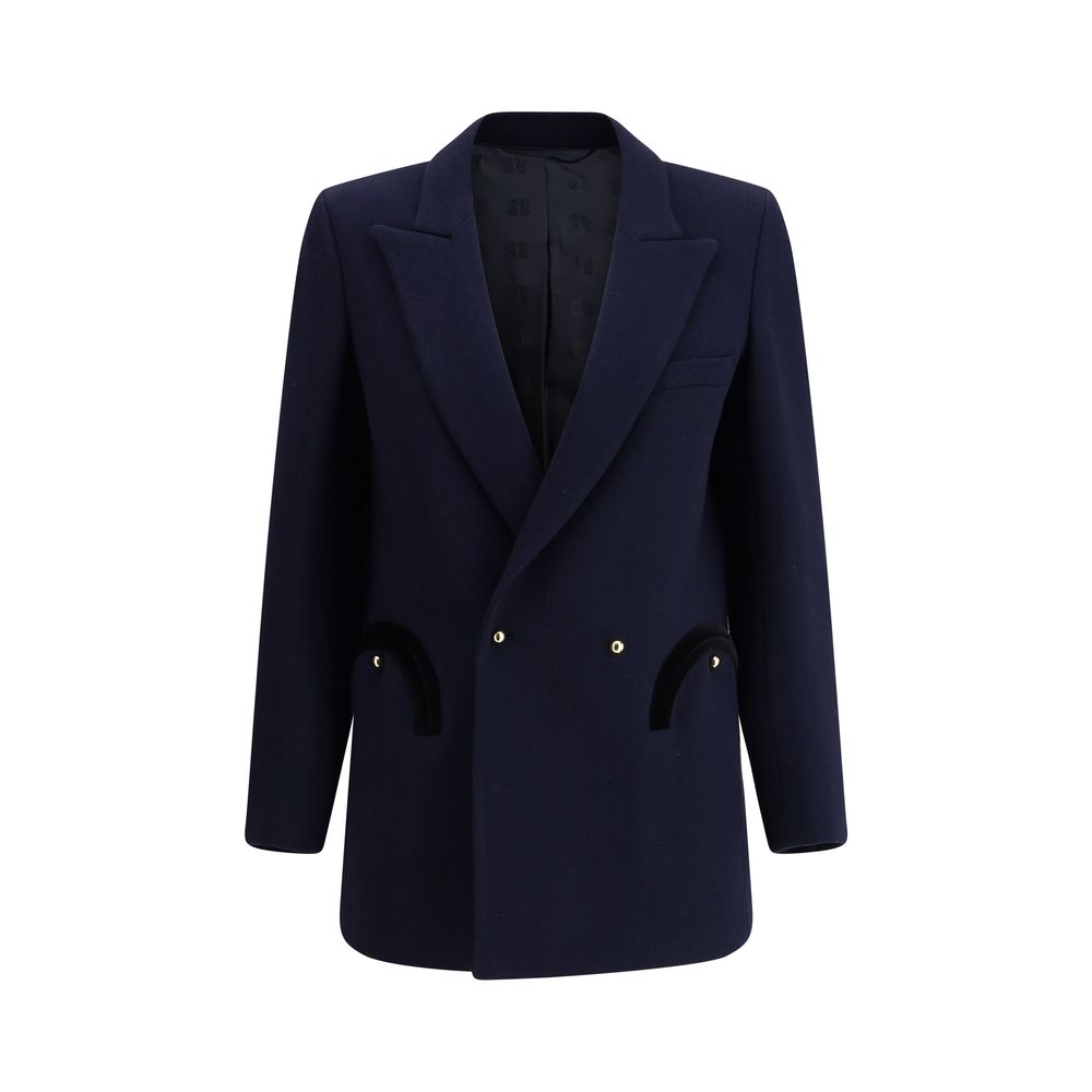 Blazer Blazé Milano en laine bleue Oves Aries