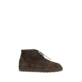 Bottes à lacets en cuir suédé marron Marsell