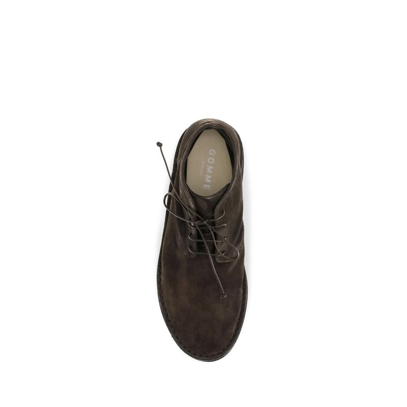 Marsell Brown Suede Leather Lace-Up Boots