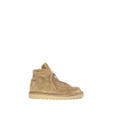 Bottes à lacets en daim beige Marsell