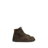 Bottes à lacets en cuir suédé marron Marsell