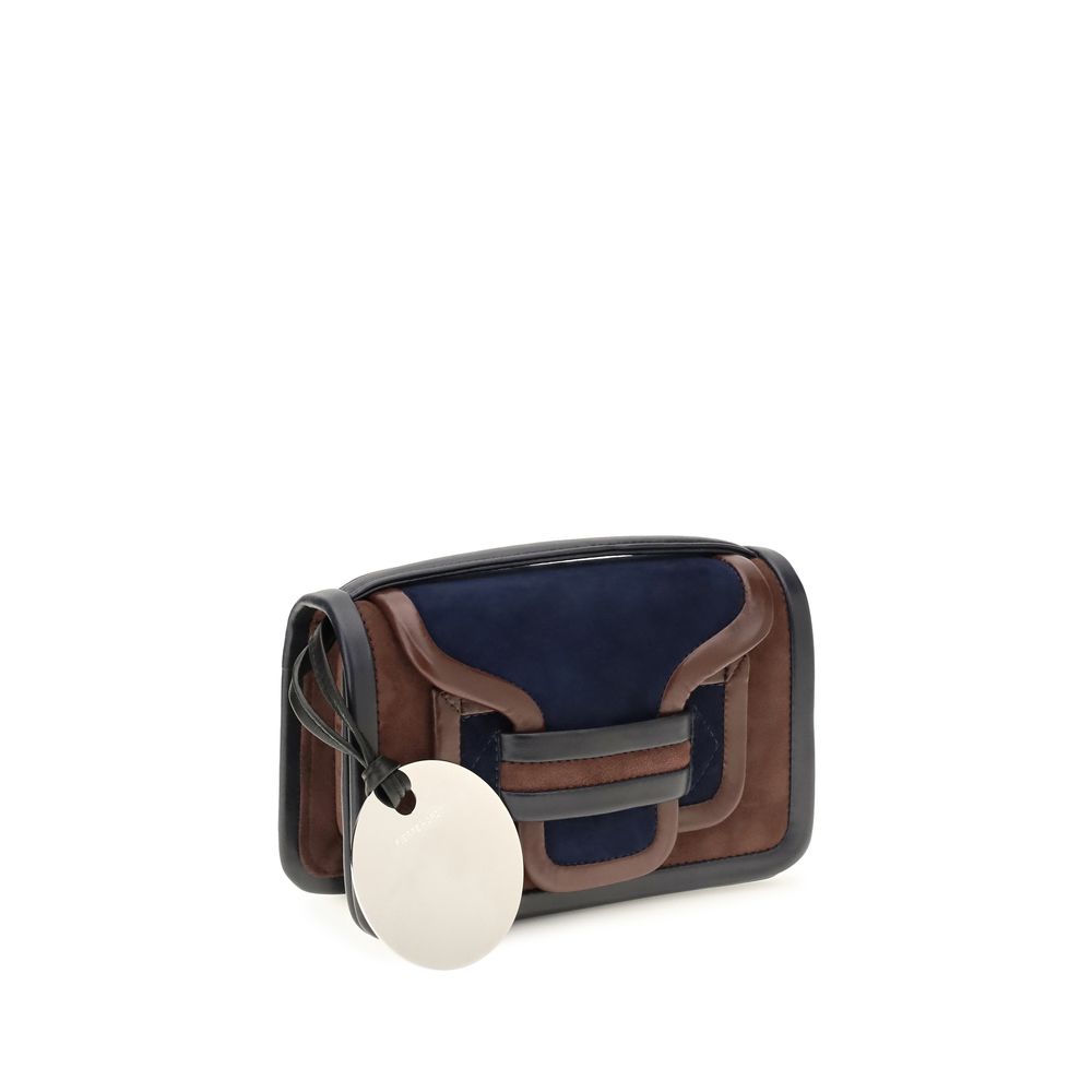 Sac porté épaule Pierre Hardy en cuir de veau marron Bos Taurus