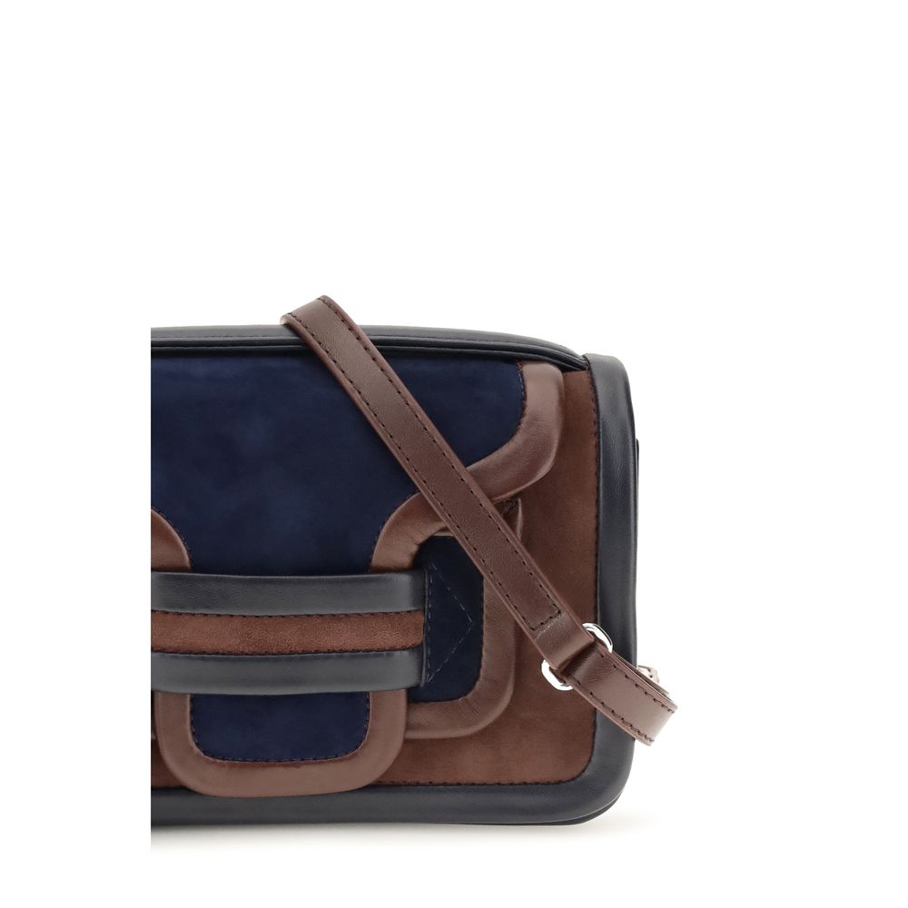 Sac porté épaule Pierre Hardy en cuir de veau marron Bos Taurus