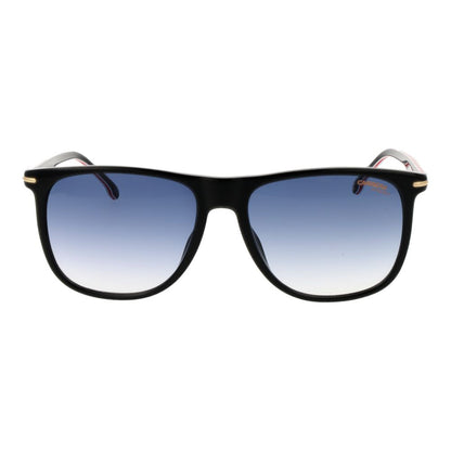 Carrera Black Acetate Sunglasses with Blue Gradient Lenses