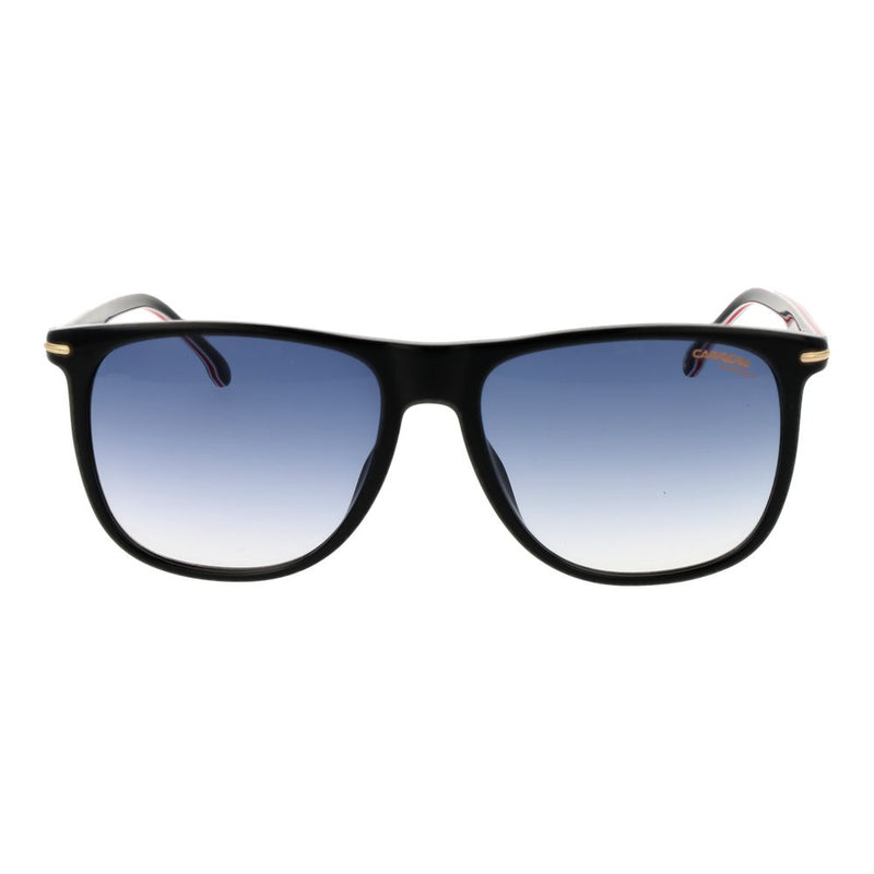Carrera Black Acetate Sunglasses with Blue Gradient Lenses