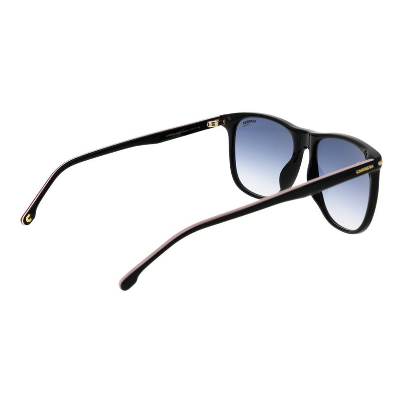 Carrera Black Acetate Sunglasses with Blue Gradient Lenses