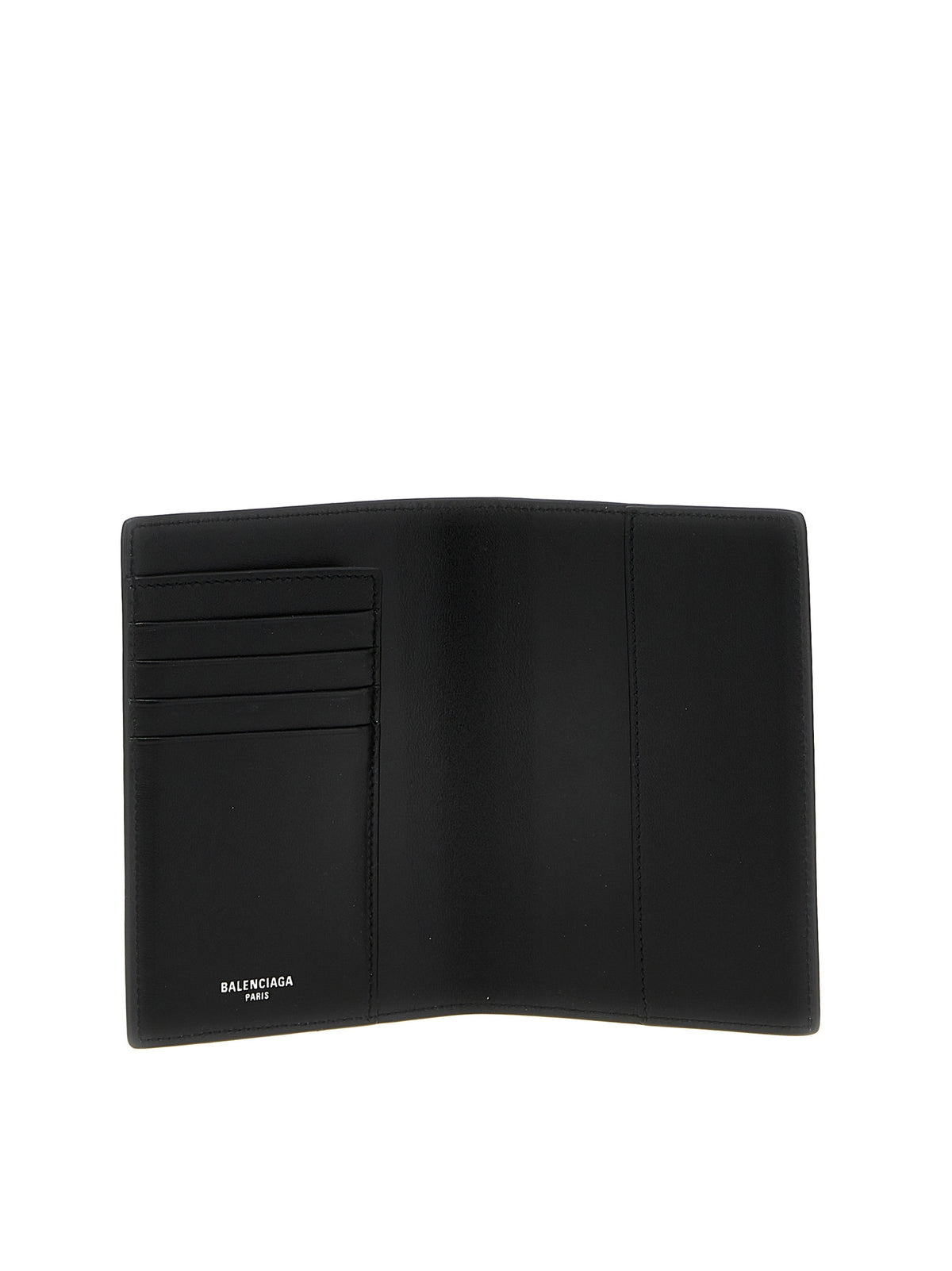 Porte-cartes Balenciaga en cuir de veau noir