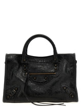 Sac à main Balenciaga en cuir d'agneau noir