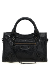 Sac à main Balenciaga en cuir d'agneau noir