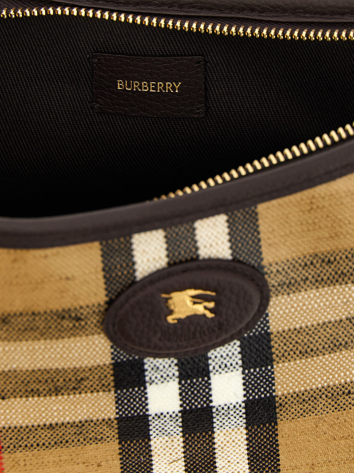 Sac porté épaule multicolore en coton Burberry